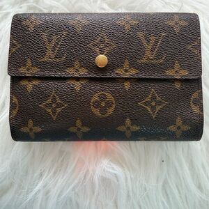 Louis Vuitton Monogram Papier Passport Wallet in Brown and Tan